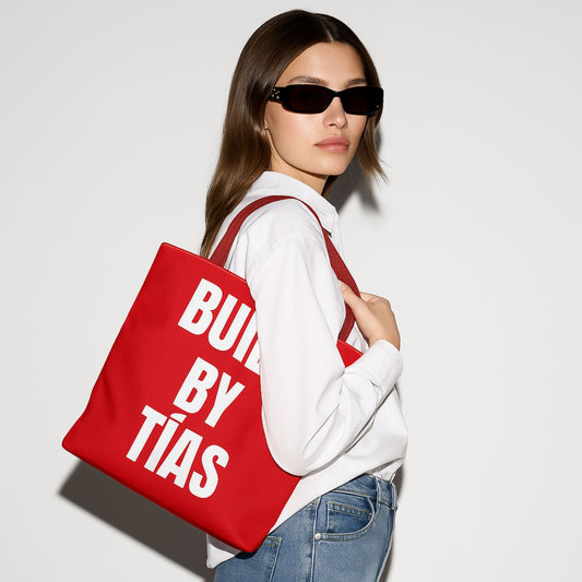 Built by Tías Red Tote Bag - For the Women Who Built Everything
