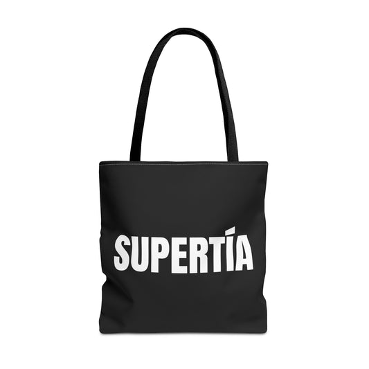 SuperTía Black Tote Bag – For the Icon in Every Aisle
